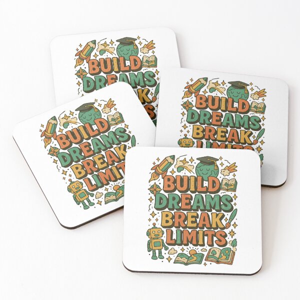 Item preview, Build Dreams Break Limits – Motivational STEM & Education Design designed and sold by inkoutninja.