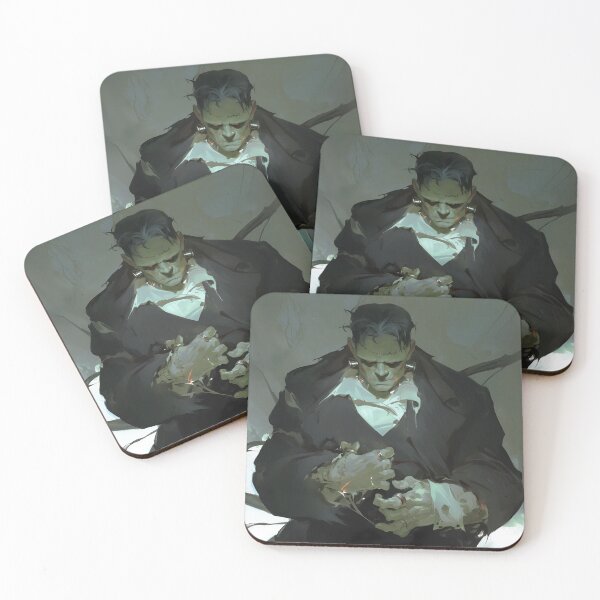 Item preview, Brooding Creation – Dark Frankenstein Monster Artwork designed and sold by Skolyak.