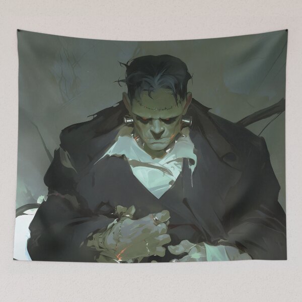 Item preview, Brooding Creation – Dark Frankenstein Monster Artwork designed and sold by Skolyak.