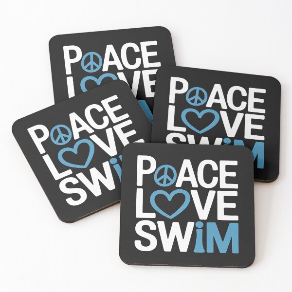 Item preview, Peace Love Swim Hoodie Swimmer Gift Love To Swim designed and sold by GaryBellcvbnb.