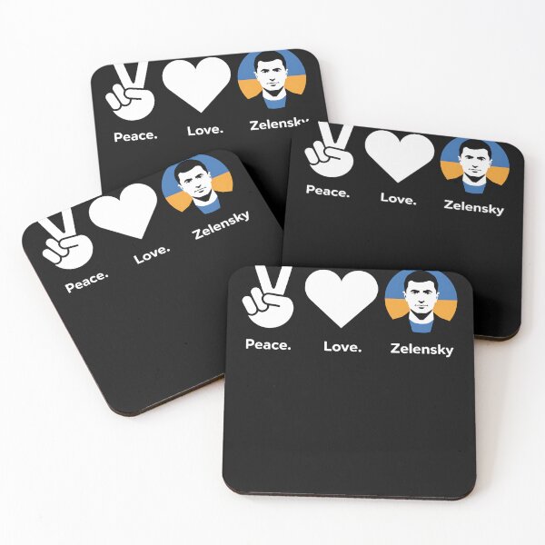 Item preview, Peace Love Ukraine Volodymyr Zelensky Ukrainians Support Art designed and sold by GaryBellcvbnb.