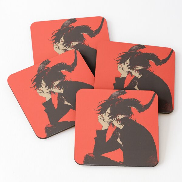 Item preview, Brooding Demon Boy – Stylized Dark Fantasy Art designed and sold by Skolyak.
