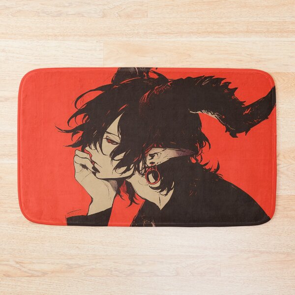 Item preview, Brooding Demon Boy – Stylized Dark Fantasy Art designed and sold by Skolyak.
