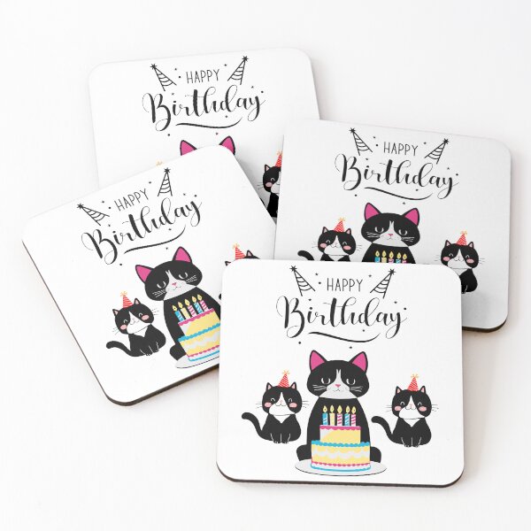 Item preview, Happy Birthday Card • For kids and cat lovers on birthdays. designed and sold by StillOdd.