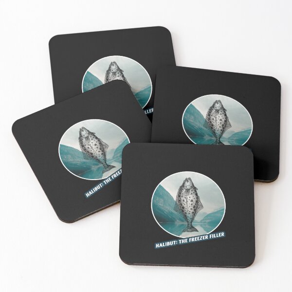 Item preview, Halibut: The Freezer Filler. Funny Halibut fishing design designed and sold by SofikoDesigns.
