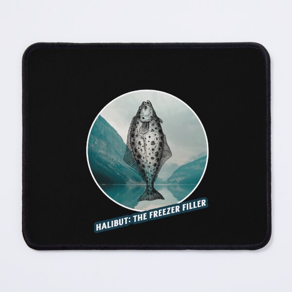 Item preview, Halibut: The Freezer Filler. Funny Halibut fishing design designed and sold by SofikoDesigns.