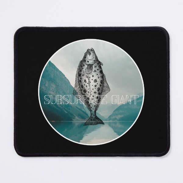 Item preview, Subsurface Giant. Funny Halibut fishing design designed and sold by SofikoDesigns.