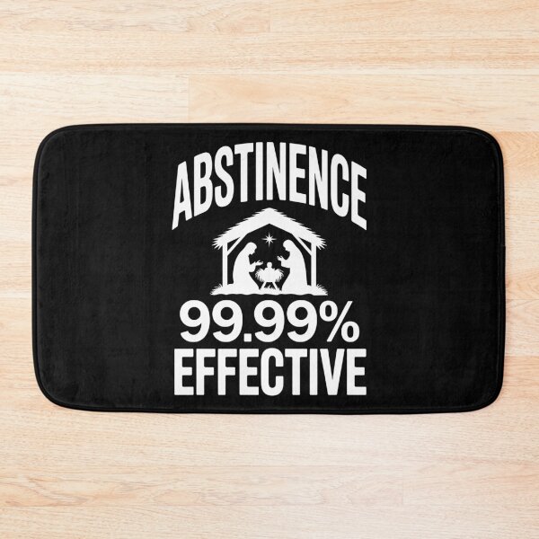 Item preview, Abstinence 99.99 Percent Effective Nativity Christmas Joke designed and sold by BakeryDozen.