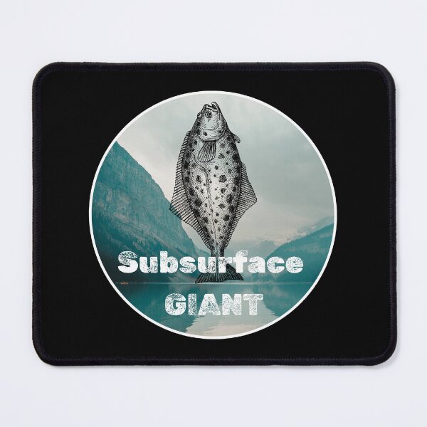 Item preview, Subsurface Giant. Funny Halibut fishing design designed and sold by SofikoDesigns.