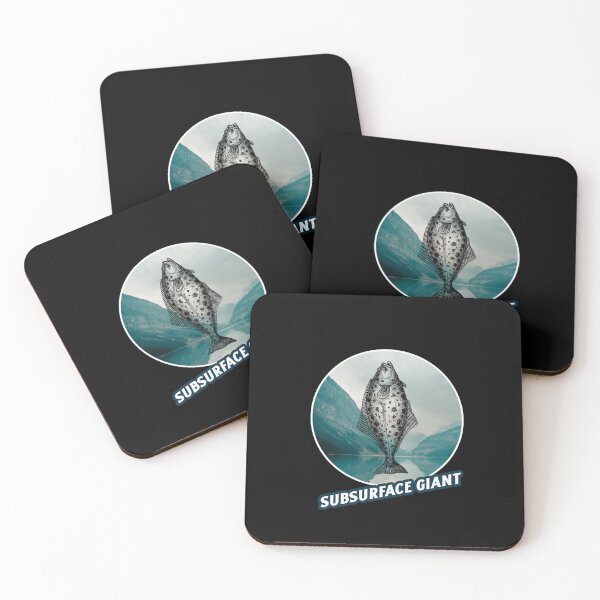 Item preview, Subsurface Giant. Funny Halibut fishing design designed and sold by SofikoDesigns.