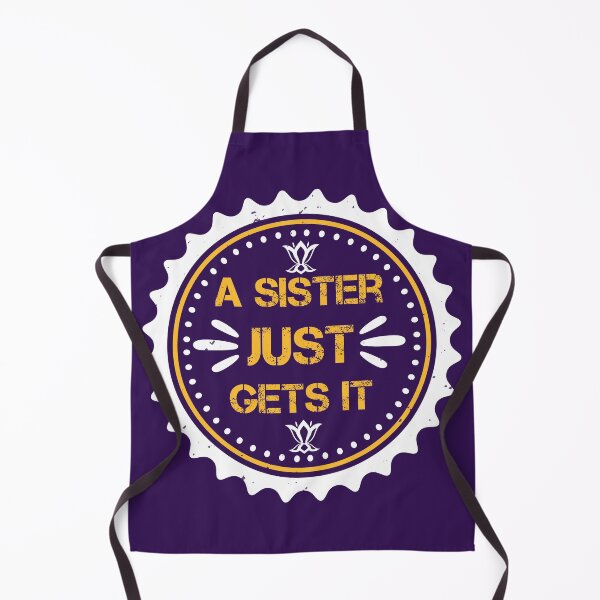 Item preview, A Sister Just Gets It – Sister Gift Badge | Sibling Love Quote (Distressed) designed and sold by DavidMay.
