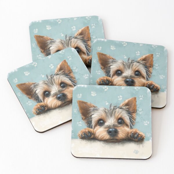 Item preview, Silky Terrier Peeking over Wall 01 designed and sold by Elisabeth Lucas.