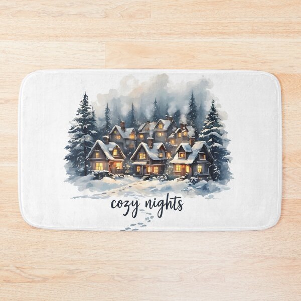 Item preview, snowfall, cozy, nights, winter, snow, cozy nights designed and sold by TrueArtVibes.