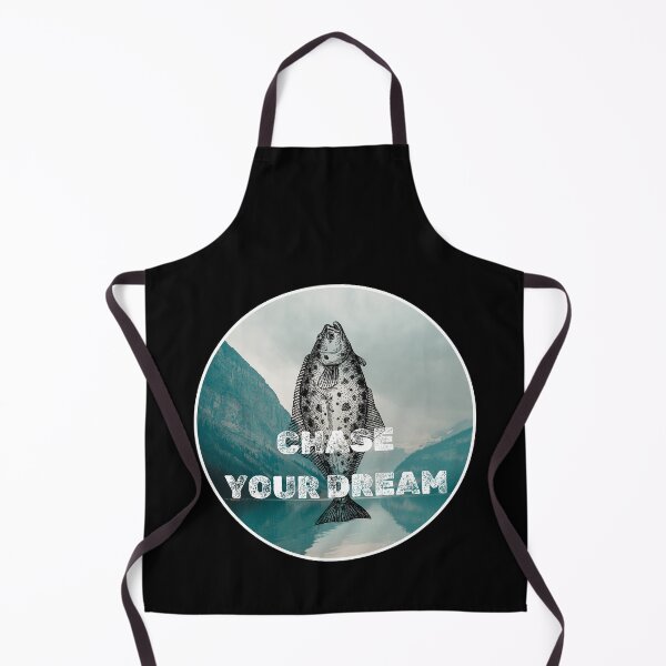 Item preview, Chase Your Dream. Funny Halibut fishing design designed and sold by SofikoDesigns.