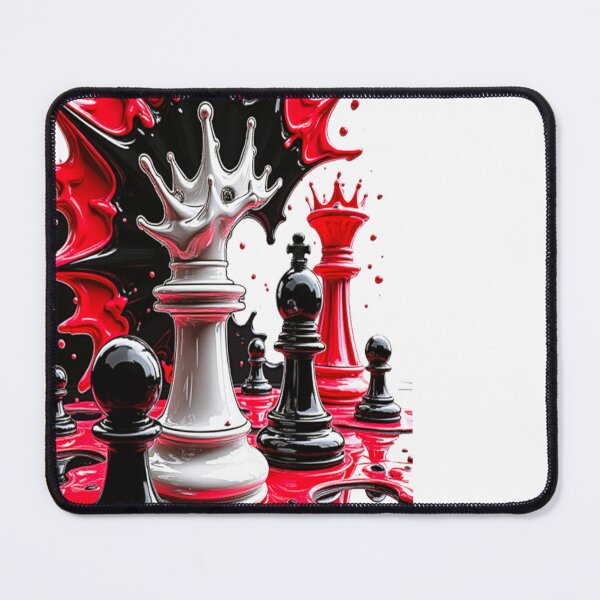 Item preview, Chaos Queen: Red & Black Surreal Chess Splash Art designed and sold by Dark-Circuit-Haven.