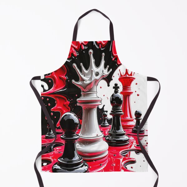 Item preview, Chaos Queen: Red & Black Surreal Chess Splash Art designed and sold by Dark-Circuit-Haven.