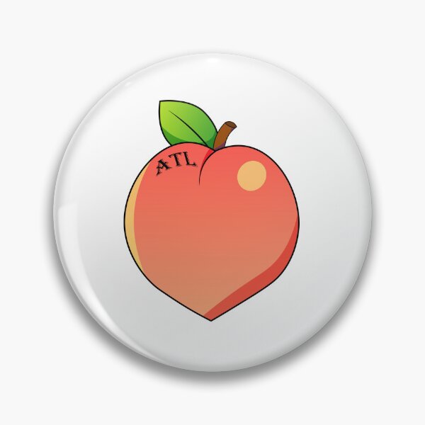 Item preview, ATL Peach designed and sold by AcornButtonArt.