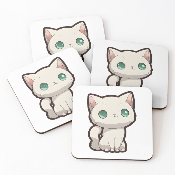Item preview, Cute Burmilla Cat Sticker – Big Green Eyes & Glossy Charm designed and sold by Pariunos.