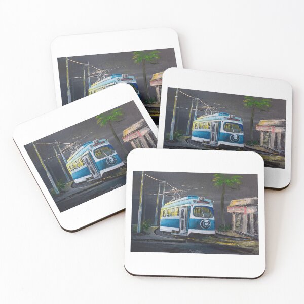 Item preview, Midnight blue tram in Alexandria designed and sold by hazemomar.