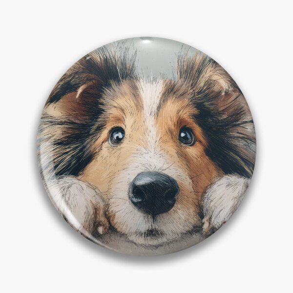 Item preview, Sheltie Peeking over Wall 02 designed and sold by Elisabeth Lucas.