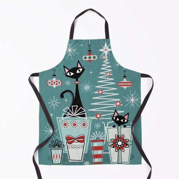 Item preview, Vintage Kitty Christmas II w/ Red ©studioxtine designed and sold by studioxtine.