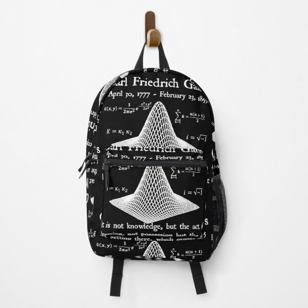 Item preview, Nerdy Vintage Carl Friedrich Gauss Quote It is not Knowledge but the Act of Learning Math Science Teacher White Text designed and sold by MathWare MathClips.