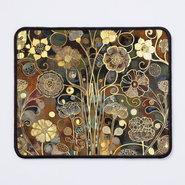 Item preview, Gustav Klimt Gold Floral designed and sold by maniacfitness.