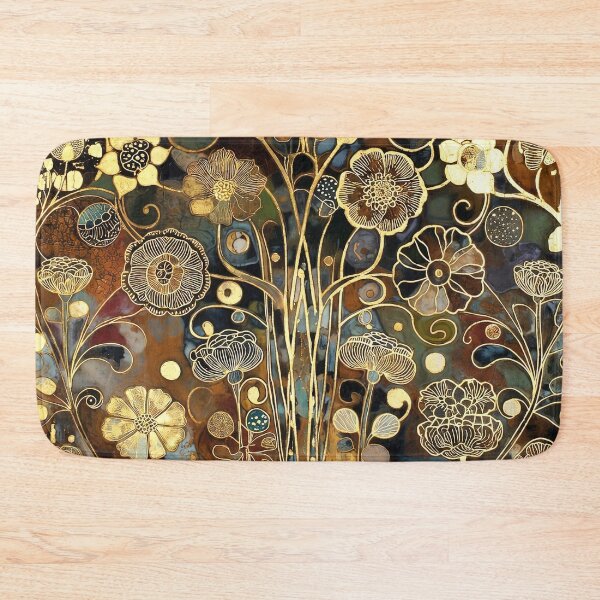 Item preview, Gustav Klimt Gold Floral designed and sold by maniacfitness.