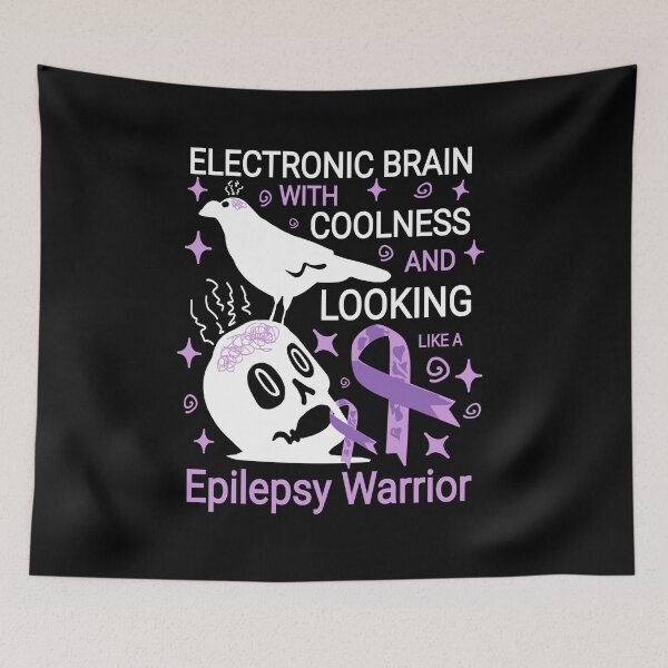 Item preview, Funny epilepsy saying, cool skull designed and sold by vibeno1.