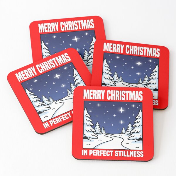 Item preview, MERRY CHRISTMAS - IN PERFECT STILLNESS | Minimalist Winter Path Christmas | Serene Holiday Design designed and sold by KEF Custom.