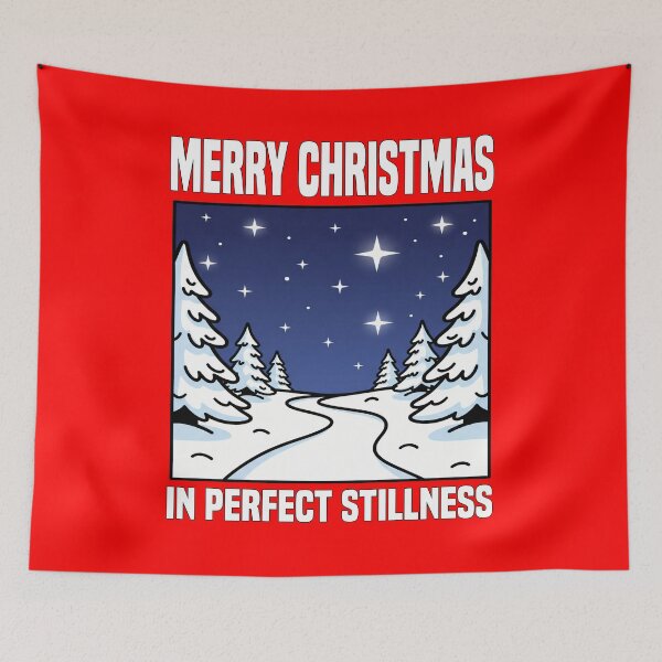 Item preview, MERRY CHRISTMAS - IN PERFECT STILLNESS | Minimalist Winter Path Christmas | Serene Holiday Design designed and sold by KEF Custom.