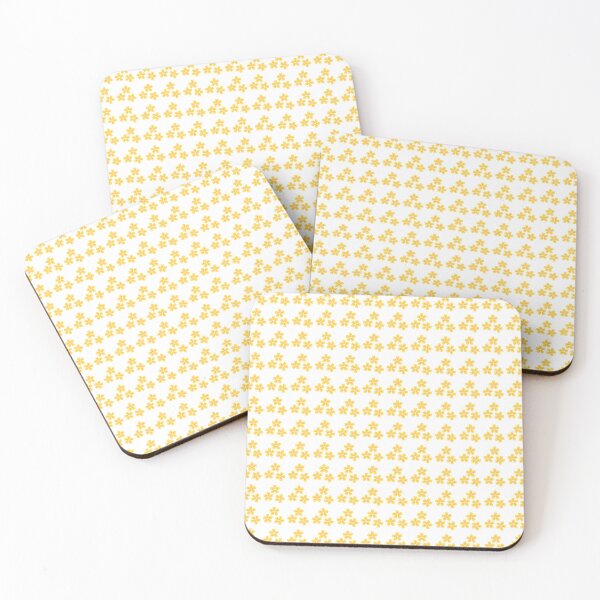 Item preview, "Yellow Floral Grid Pattern"  designed and sold by MayaMaliStudio.