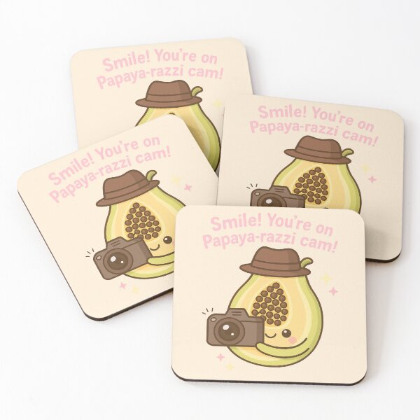 Item preview, Smile! You’re on Papaya-razzi cam! designed and sold by mikasa.art.