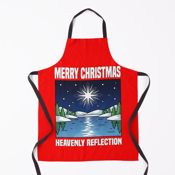 Item preview, MERRY CHRISTMAS - HEAVENLY REFLECTION | Star Reflection Christmas | Elegant Winter Night Design designed and sold by KEF Custom.