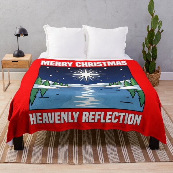 Item preview, MERRY CHRISTMAS - HEAVENLY REFLECTION | Star Reflection Christmas | Elegant Winter Night Design designed and sold by KEF Custom.