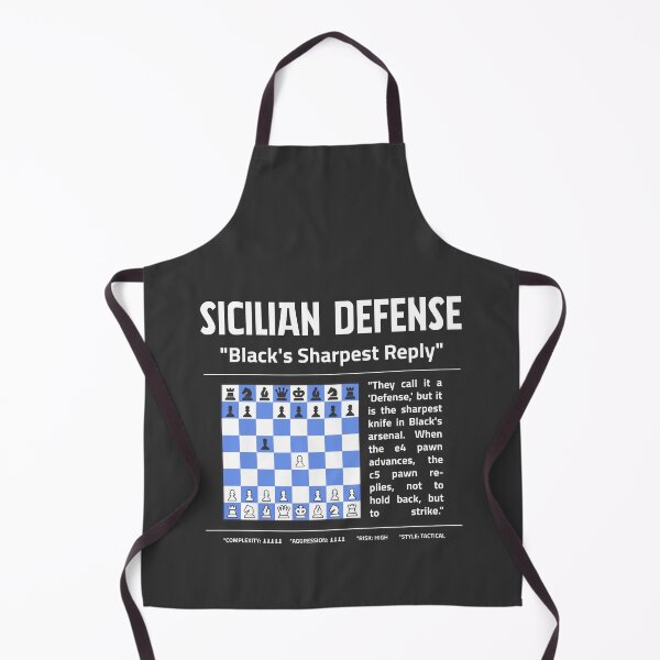 Item preview, SICILIAN DEFENSE Chess Opening Dark T-Shirt | Black's Sharpest Reply designed and sold by Sorcend.