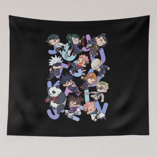 Item preview, Chibi Supernatural Fighter Team – Dark Urban Sorcerer Squad Illustration designed and sold by T-Chou.