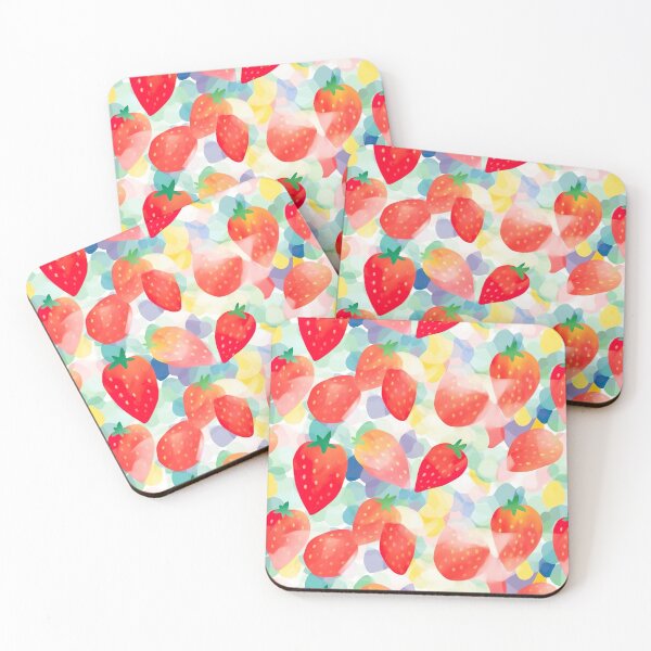 Item preview, Pastel Strawberry Pattern 2 designed and sold by FlaskLab.