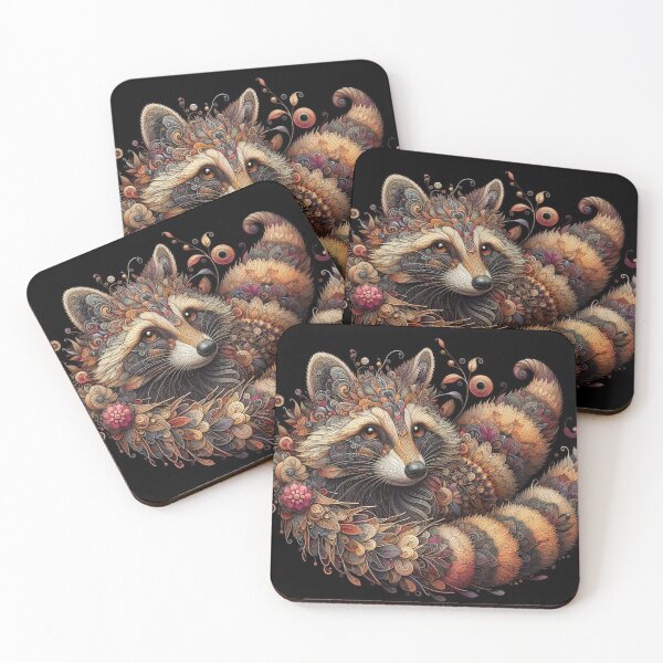 Item preview, Ornate Raccoon Design designed and sold by purplesensation.