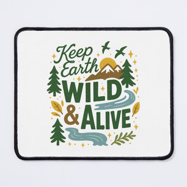 Item preview, Keep Earth Wild and Alive – Nature Conservation Outdoor Design designed and sold by inkoutninja.