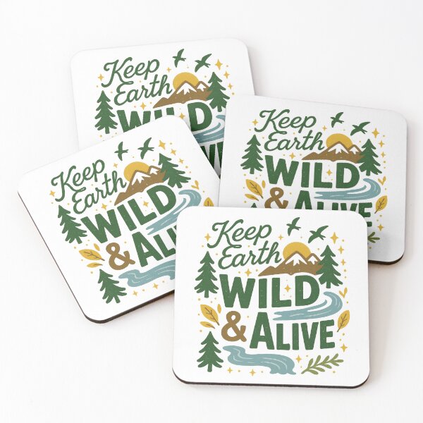 Item preview, Keep Earth Wild and Alive – Nature Conservation Outdoor Design designed and sold by inkoutninja.