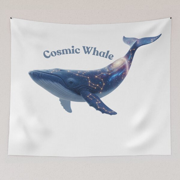 Item preview, Cosmic Whale Dream: Celestial Ocean Spirit - Galaxy Constellation Art & Mystical Sea Giant designed and sold by MonaRose_Art.