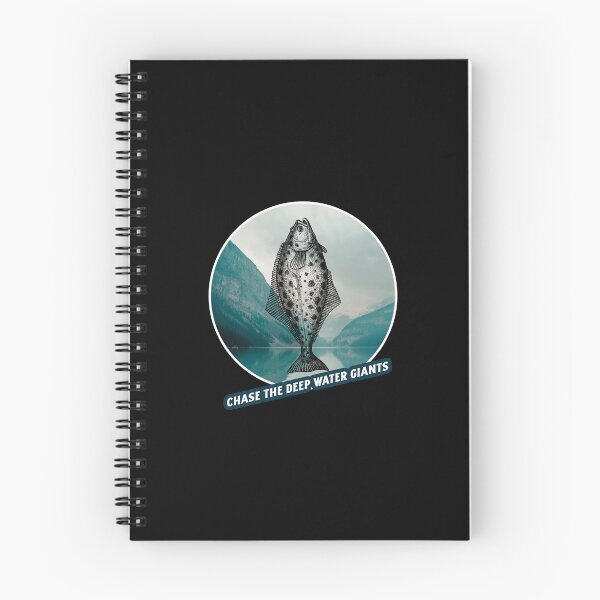 Item preview, Chase The Deep Water Giants. Funny Halibut fishing design designed and sold by SofikoDesigns.