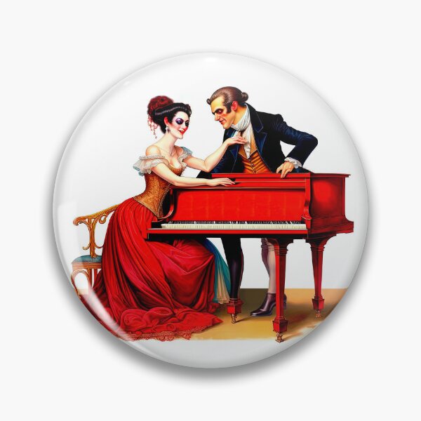Item preview, A Couple Of Victorian Vampires Are Being Nice Around The Clavisin designed and sold by LanaGustavsson.