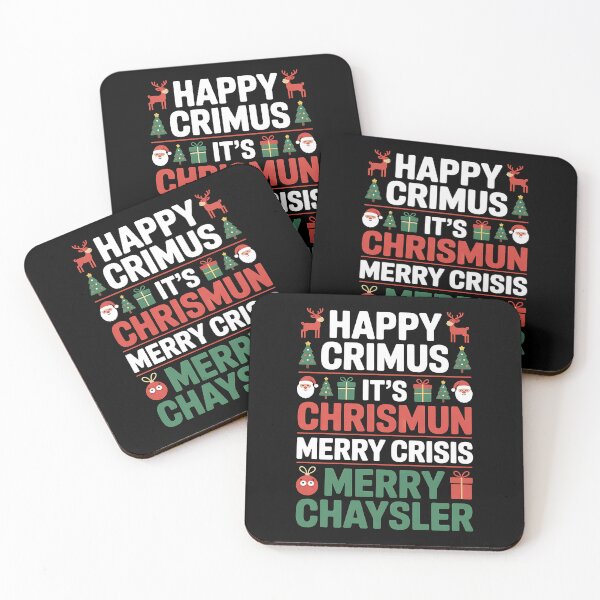 Item preview, Happy Crimus Merry Crisis Funny Christmas Saying Meme designed and sold by BakeryDozen.