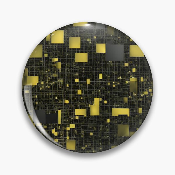 Item preview, Golden Grid Dimensions - Abstract Tech Art designed and sold by mxztar.