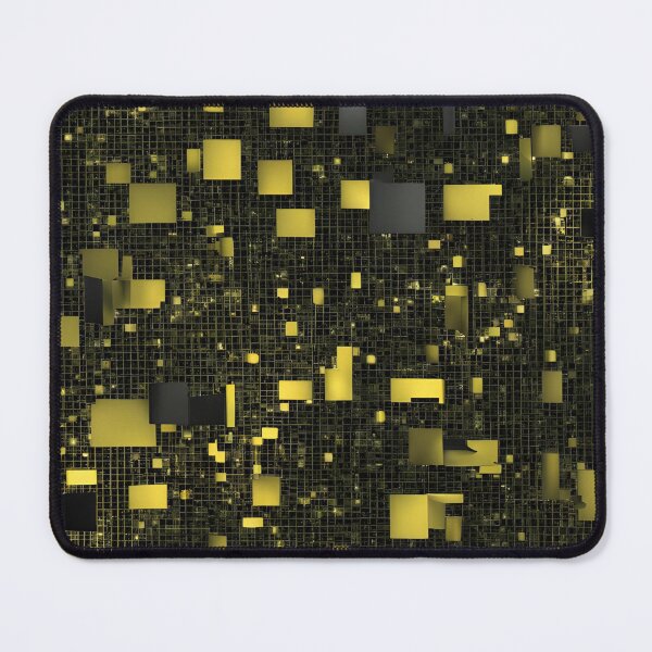 Item preview, Golden Grid Dimensions - Abstract Tech Art designed and sold by mxztar.