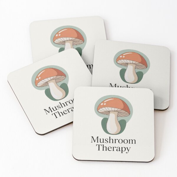 Item preview, Mushroom Therapy Minimalist Fungi Nature Vector Graphic designed and sold by SplashTastic.