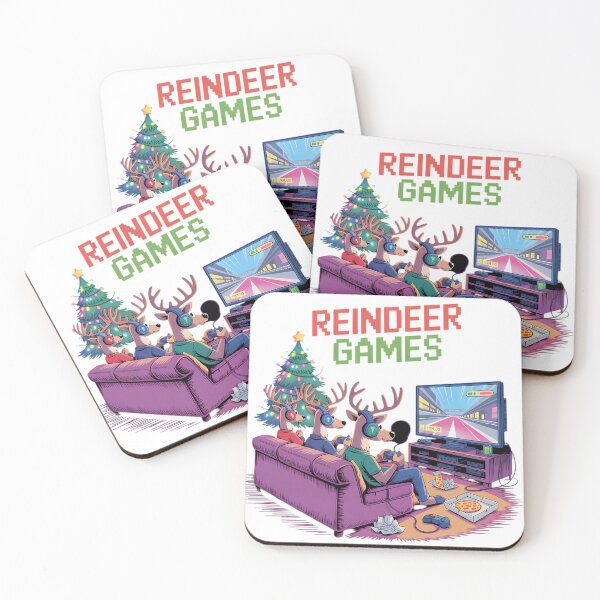 Item preview, Funny Reindeer Playing Video Games Christmas Gaming Humor Tee |2025 designed and sold by GiftsForge.