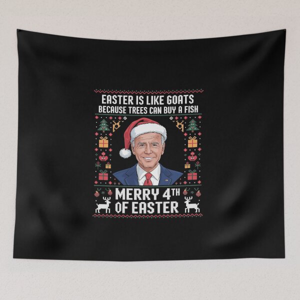 Item preview, Merry 4th Of Easter Biden Ugly Christmas Sweater Men  designed and sold by EllinoKlemo.